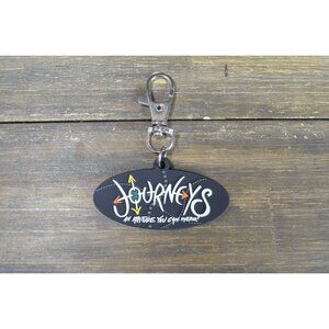 Journeys Shoe Company Key Fob Black Rubber Attitiude You Wear Bag Tag